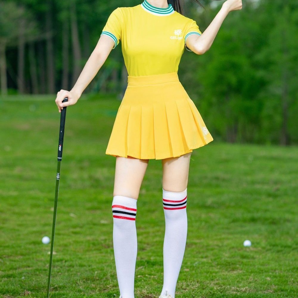 Golf Clothing Spring and Summer New Women's suit Breathable Quick-drying Outdoor Slim-fit Short-sleeved T-shirt Sports Leisure