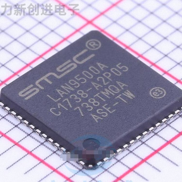 LAN9500A-ABZJ封装QFN-56原装接口芯片