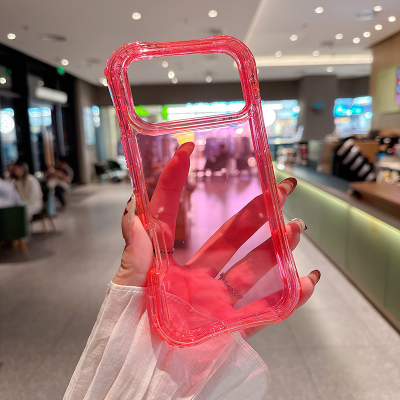 Comercio exterior transfronterizo de América del Sur para iPhone 17 Pro Max cintura 3 en 1 caso de teléfono móvil transparente del mismo color