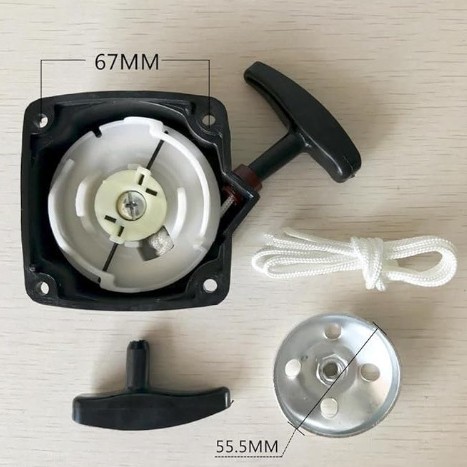 适用于 33cc、43cc 和 52cc 割灌机带滑轮板的钢制启动器 拉盘