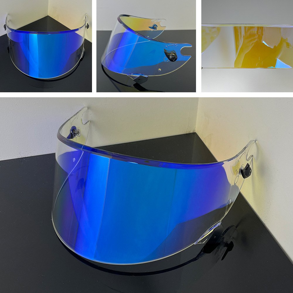 Helmet Lens Compatible with Race R Pro Gp/06, High-Definition Protective Mirror Lens, Windproof and Uv-Resistant