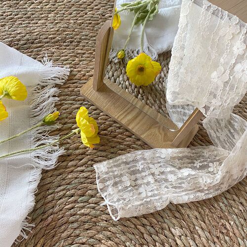 Lace Flower Mesh Stockings for Girls, Fresh and Minimalist, Floral Pattern, Breathable, Japanese JK Style, Korean INS Style, Bunchy Socks, Summer Thin Version