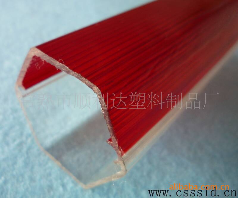 提供不同材料共挤塑料型材PC PMMA高透材质