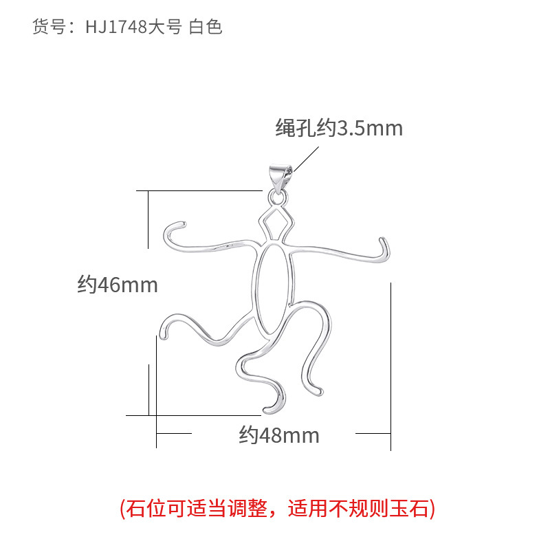 Colgante ajustable simple soporte vacío hembra con incrustaciones de cera de abeja ámbar turquesa con forma colgante de Buda soporte de plata soporte vacío