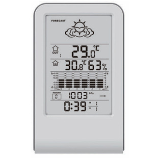 High Precision with Date Time Digital Temperature and Humidity Wireless Weather Station with Alarm
