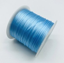浅蓝0.7mm约50米扁形水晶线弹力线松紧线好弹性穿珠线 diy