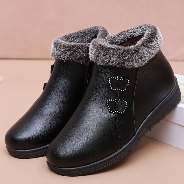 Insulated keep warm non-slip low boots
