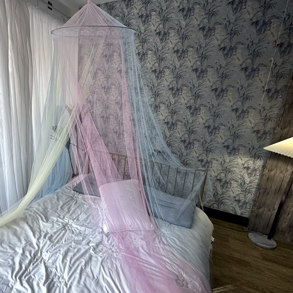 Rainbow multicoloured mosquito net for princess for home use, 1.8meter
