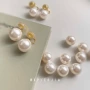 无痛简约18k玻璃耳夹