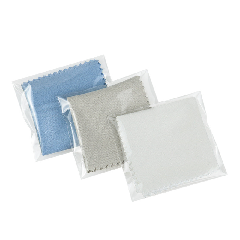 ジュエリークリーニングクロス 10x10cm 小包装 携帯用時計クリーニングクロス 微細繊維 パールジュエリー・メガネ拭き