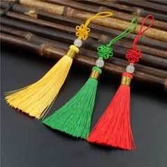 Handmade Exquisite Small Chinese Knot Tassel Pen Holder USB Toothbrush Phone Case Hanging Tassel Ornament