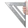 goods in stock silvery Triangle ruler 7 7-inch imperial system 90 thickening angle square aluminium alloy carpentry measure right angle Ruler