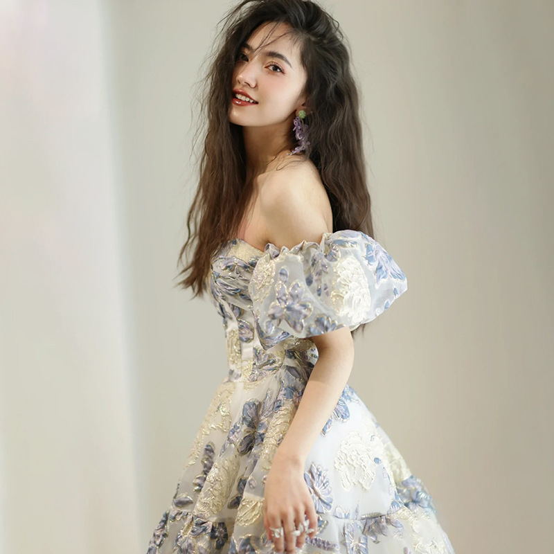 Vestido de noche elegante para mujer, nuevo estilo 2026, ideal para banquetes, eventos formales, lujo discreto, estilo nicho, estilo transfronterizo, vestido de graduación.