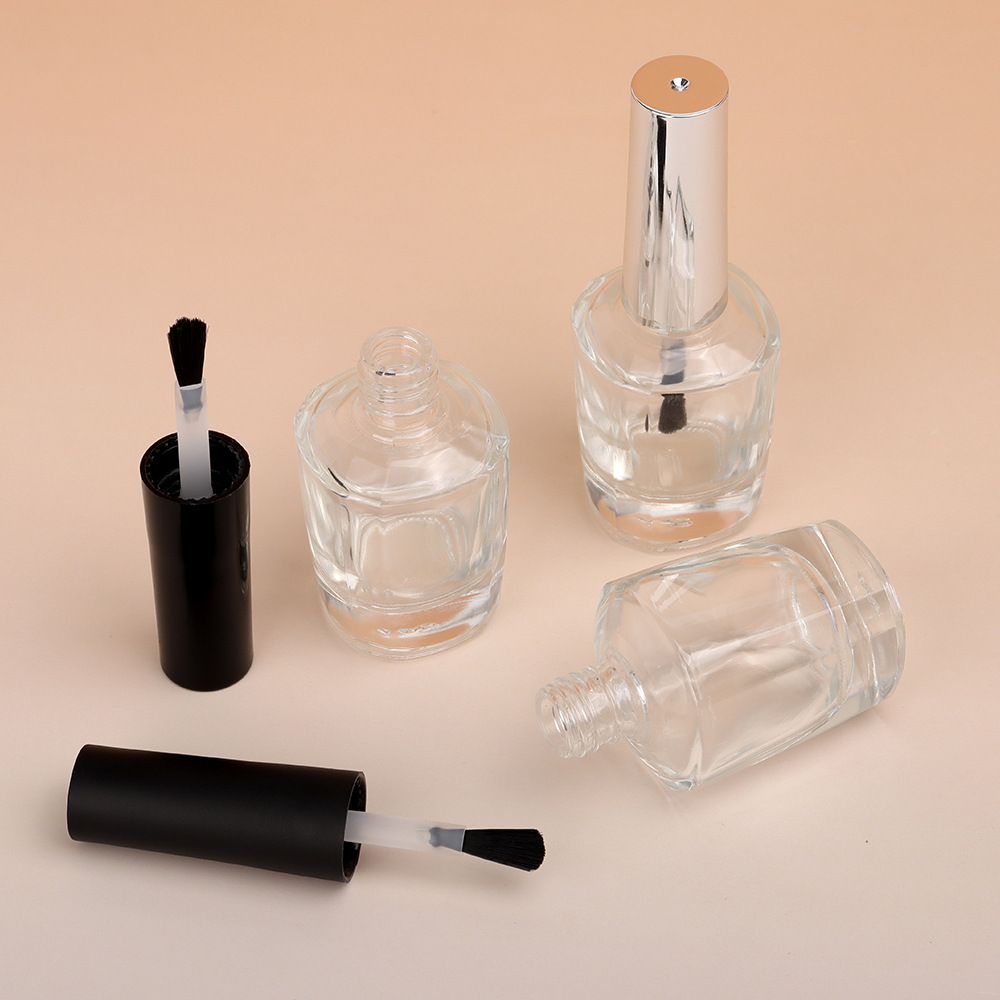 10ml甲油胶玻璃空瓶 可创意加工喷涂颜色印刷LOGO 指甲油包材