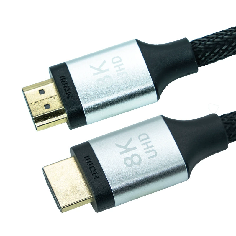 HDMI-кабель версии 2.1 8K, плетёный кабель для компьютера, ТВ монитора, проектора, экрана, HDTV кабель, проводной