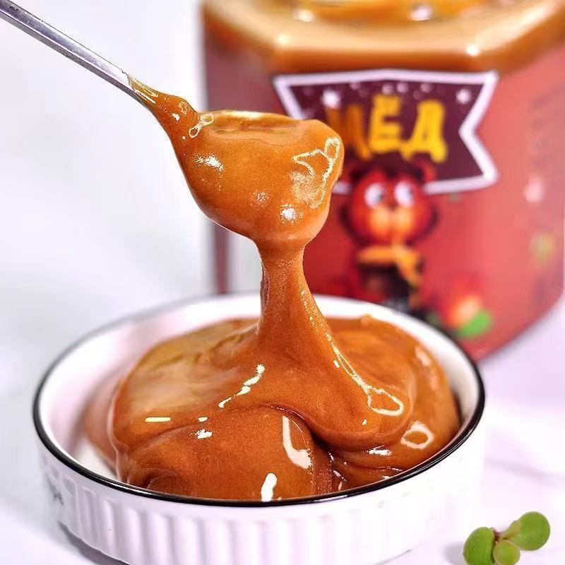 러시아산 겨울곰꿀 유리병 500g 린든꿀, 꽃꿀, 메밀꿀, 민들레꿀, 작은곰꿀
