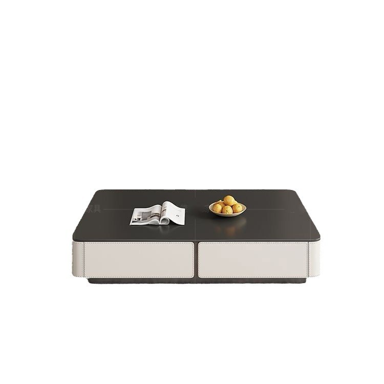 Italia minimalista negro tabla de roca super larga piso gabinete de televisión mesa de té gabinete moderno lujo pequeño y ligero sala de estar doméstica image 6