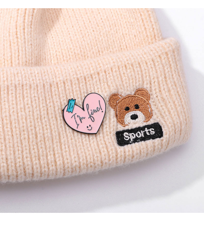 Cute Style Cute Pin Letter Heart Shape Alloy Enamel Unisex Brooches