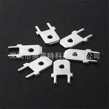 PCB線路板焊接端子冷壓端子4.8/6.3 0.8mm厚 雙腳接線片插片