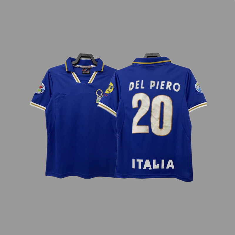 レトロジャージサッカーユニフォームイタリアユニフォームマルディーニバッジョピエロトッティカンナバロジャージ|undefined