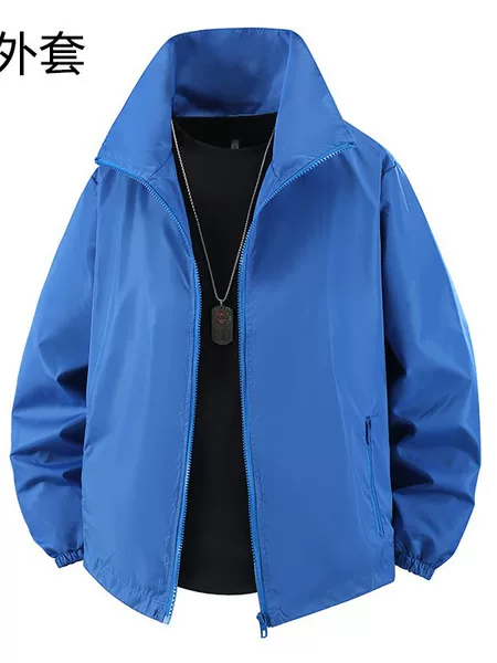 Casual Coat Advertising Sports Windbreaker Spring & Fall Couple Jacket Men's and Women's Jacket Printed Logo Class Uniform Work Clothes Customized