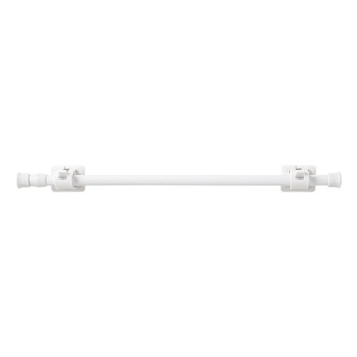 White paint no punching curtain telescopic rod kitchen drain shoe cabinet layered rod bathroom curtain rod clip hook support frame
