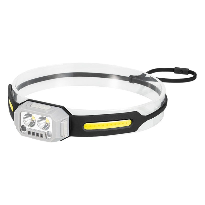 Transfronterizo al aire libre mini faro gesto inducción semáforo resalte faro recargable batería de litio luz de trabajo