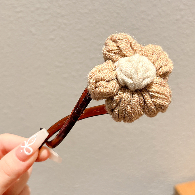 Flores de cabello de cabello de cabello de pato de cabello de tiburón de tamaño grande para mujeres alternativas seguras después del otoño y el invierno de la cabeza de cabello de captura de palabras