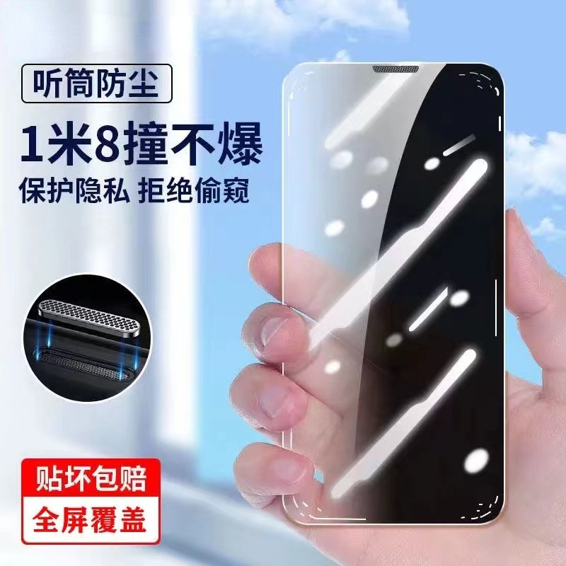 28 degree anti-peeping + earpiece dustproof (full screen + hidden edge large window + anti-fingerprint)