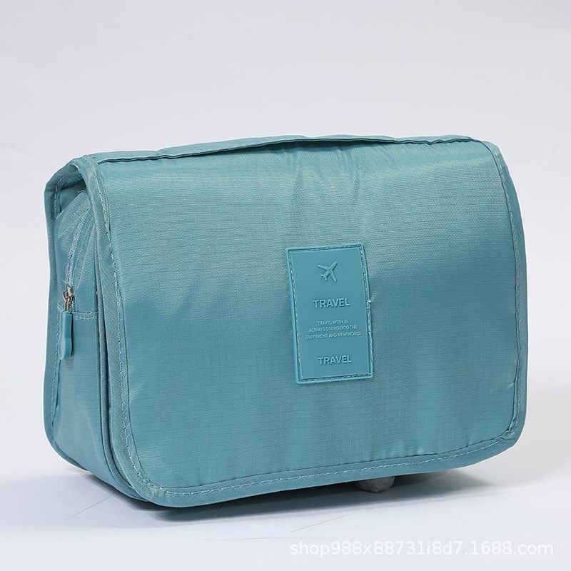 Bolsa de Aseo con Gancho de Poliéster Impermeable y Portátil para Viajes