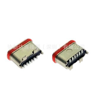 �NƬ6pin��ˮTYPE-Cĸ�� 180����ʽ�N��SMT ���_�� ���_�N ��ĩ��