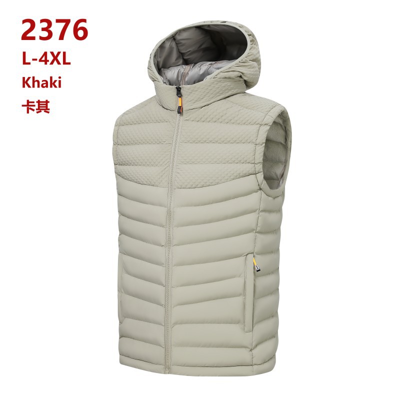 2024 chaleco de algodón de costillas otoño y invierno nuevo calentamiento sin mangas palpitación clip de algodón comercio exterior transfronterizo al por mayor