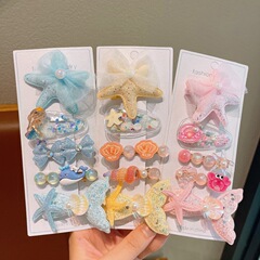 女の子のヘアピン、ヘアオーガナイザー、マーメイドテールヘアピン、子供用プリンセス前髪クリップ、ベビーサイドクリップ