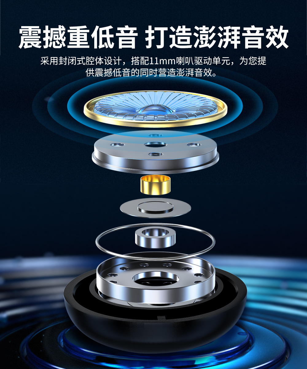 Specialized model IPX7 waterproof sports running wireless earbuds featuring high sound quality, extended battery life, non-slip ear hook design, and Bluetooth connectivity.