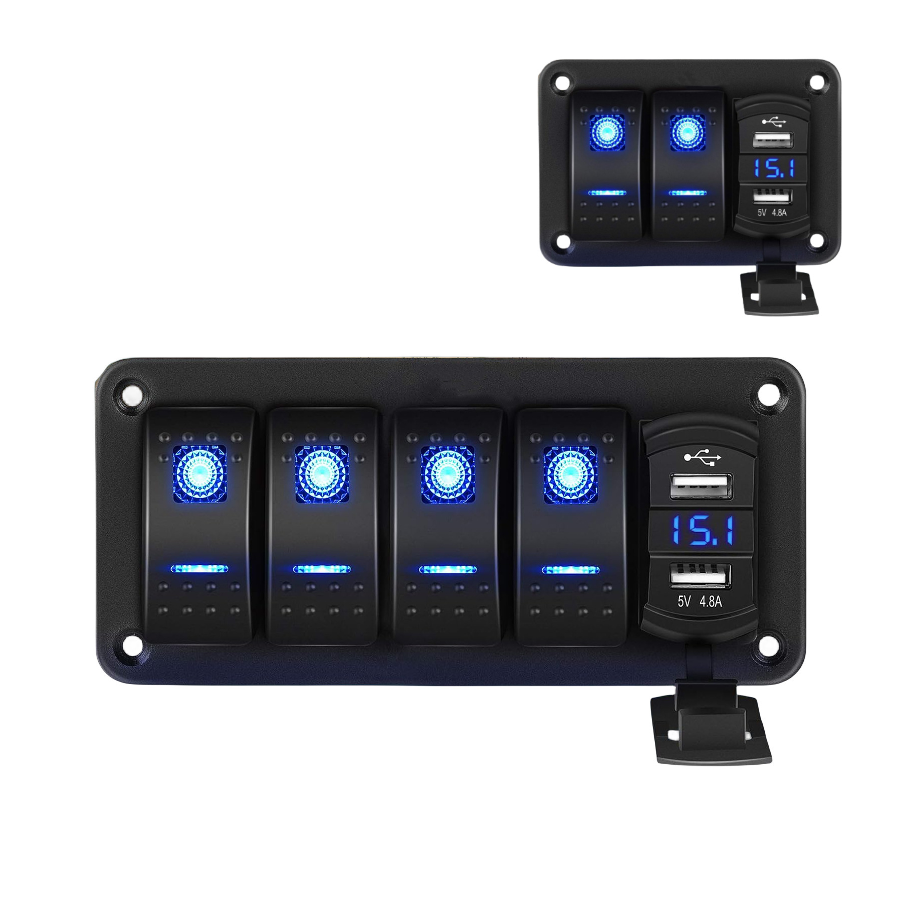 Yacht Panel Waterproof Switch Modification Accessories Rv Electrical Control Panel Marine Yacht Fog Light Switch Combination