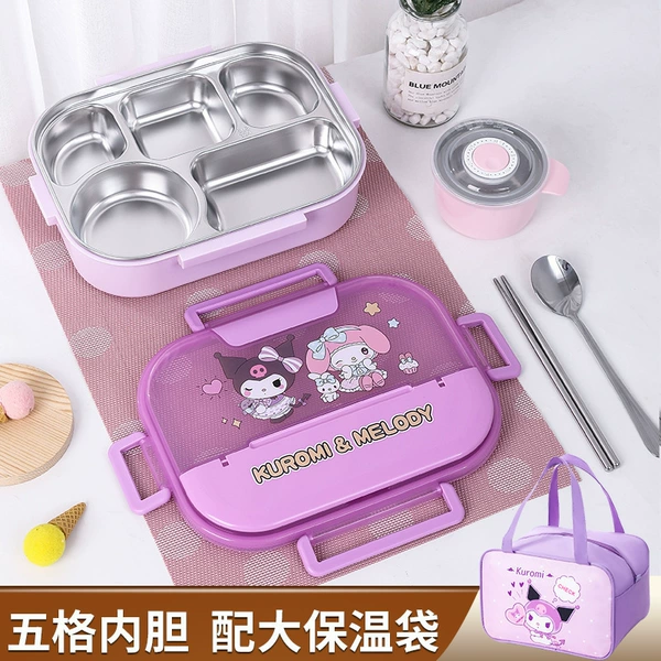 Through the Curomi Wumei Belt Soup Bowl+Spoon Chopsticks+Big Bags