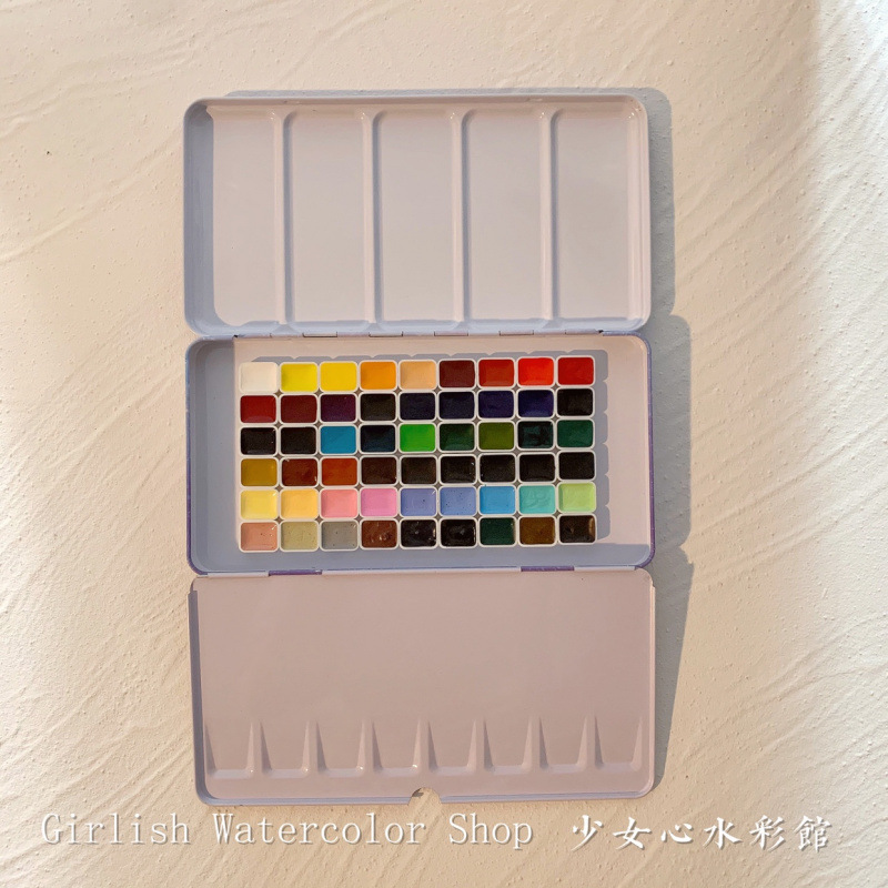 Tin box, 54 colors, 1 ml
