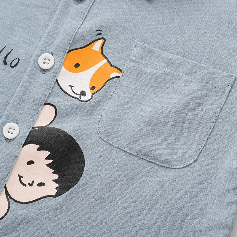 Children's autumn spring shirt for boys, Korean style, western style, children's clothing