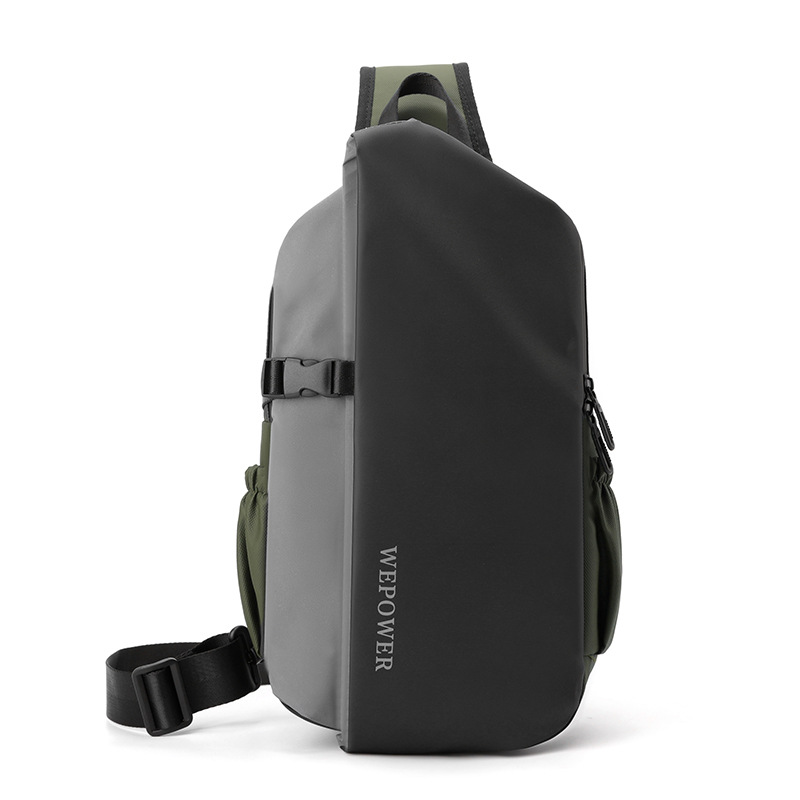WEPOWER nuevo tipo de bolso de hombro para hombres, bolso coreano de gran capacidad, bolso de pecho fresco, banda reflectante de seguridad, bolso de viaje inclinado