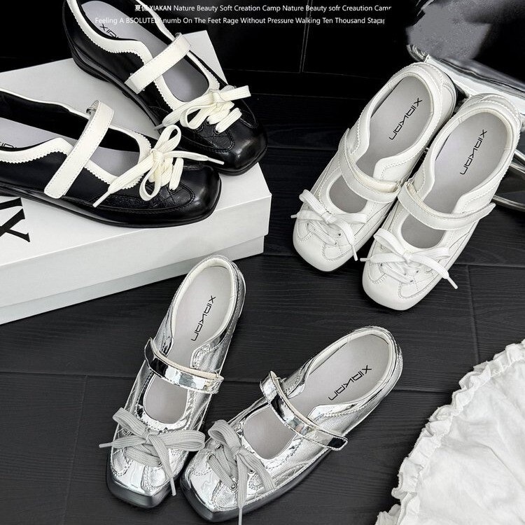 Soft Leather Version~Retro Style Ballet Shoes with 6cm Hidden Height Increase, New Fashion Casual Sports Leather Shoes for Women, Mary Jane Shoes Soft Leather Version~Retro Style Ballet Shoes with 6cm Hidden Height Increase, New Fashion Casual Sports Leather Shoes for Women, Mary Jane Shoes