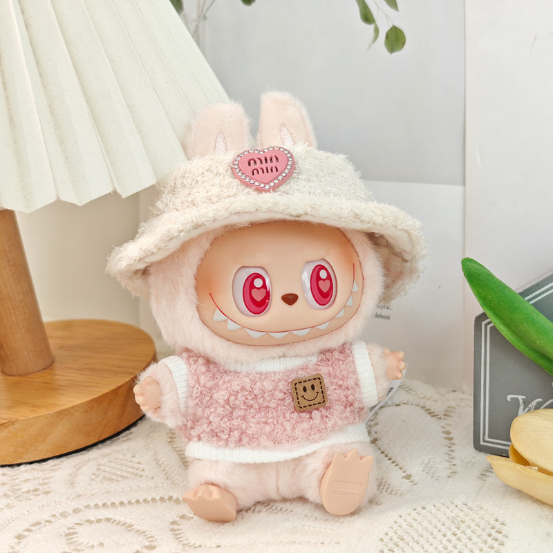 第一世代と第二世代のラブブベビー服ビニールブラインドボックスペンダントかわいいぬいぐるみ帽子服スーツアクセサリー|undefined