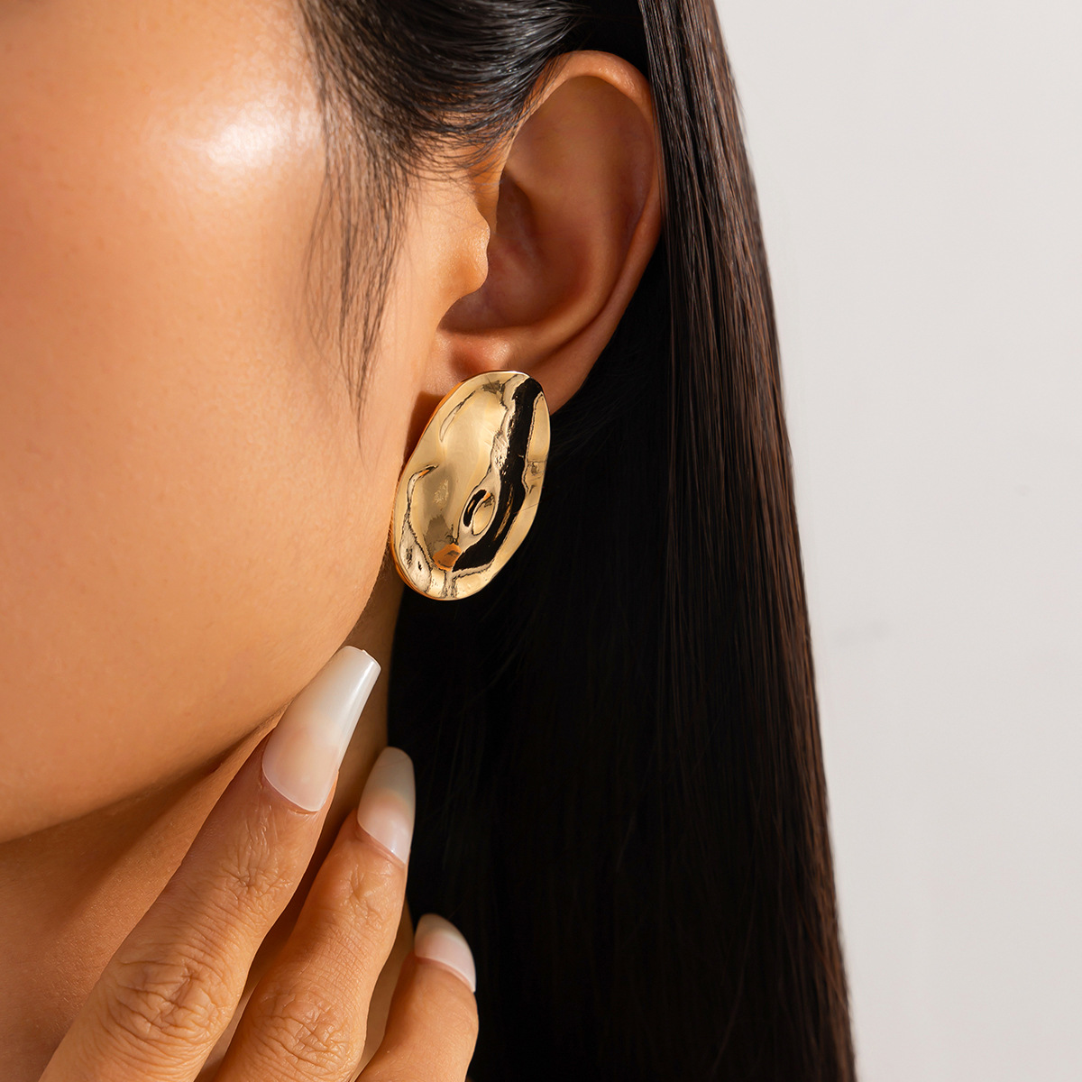 12g Weight Steel needle Ear Needle Material Drop Earrings, Ear Studs Classification 1 Pair Quantity Party, Street Occasion Alloy Material Geometric Pattern Women's Gender Polished Finish Plating Design Exaggerated, Punk Style 1 Pair Exaggerated Punk Geometric Plating Alloy Drop Earrings Ear Studs 47