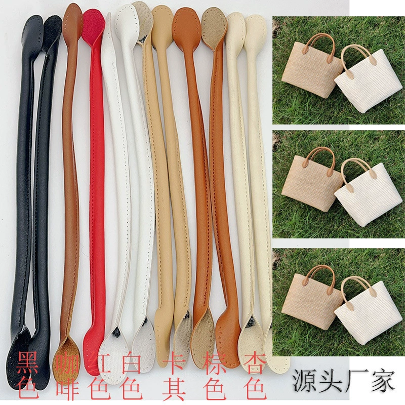 Оптовая PU кожа сумка с основной прострочкой масло краёв кожаный обертки handbag аксессуары держатель руки можно сшить вручную