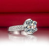 Jewelry, platinum wedding ring, 3 carat, 18 carat white gold