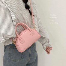 法式小眾設計手提包粉色貝殼包包女包2023新款質感單肩斜挎包