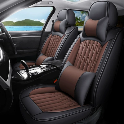 Full Leather Breathable and Wear-Resistant Five-Seater: Universal seat cover