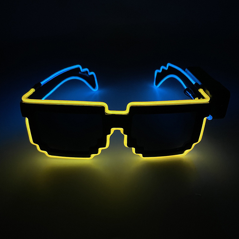 Fresco brillante el mosaico inalámbrico gafas luminosas discoteca LED nuevas KTV bar atmósfera productos