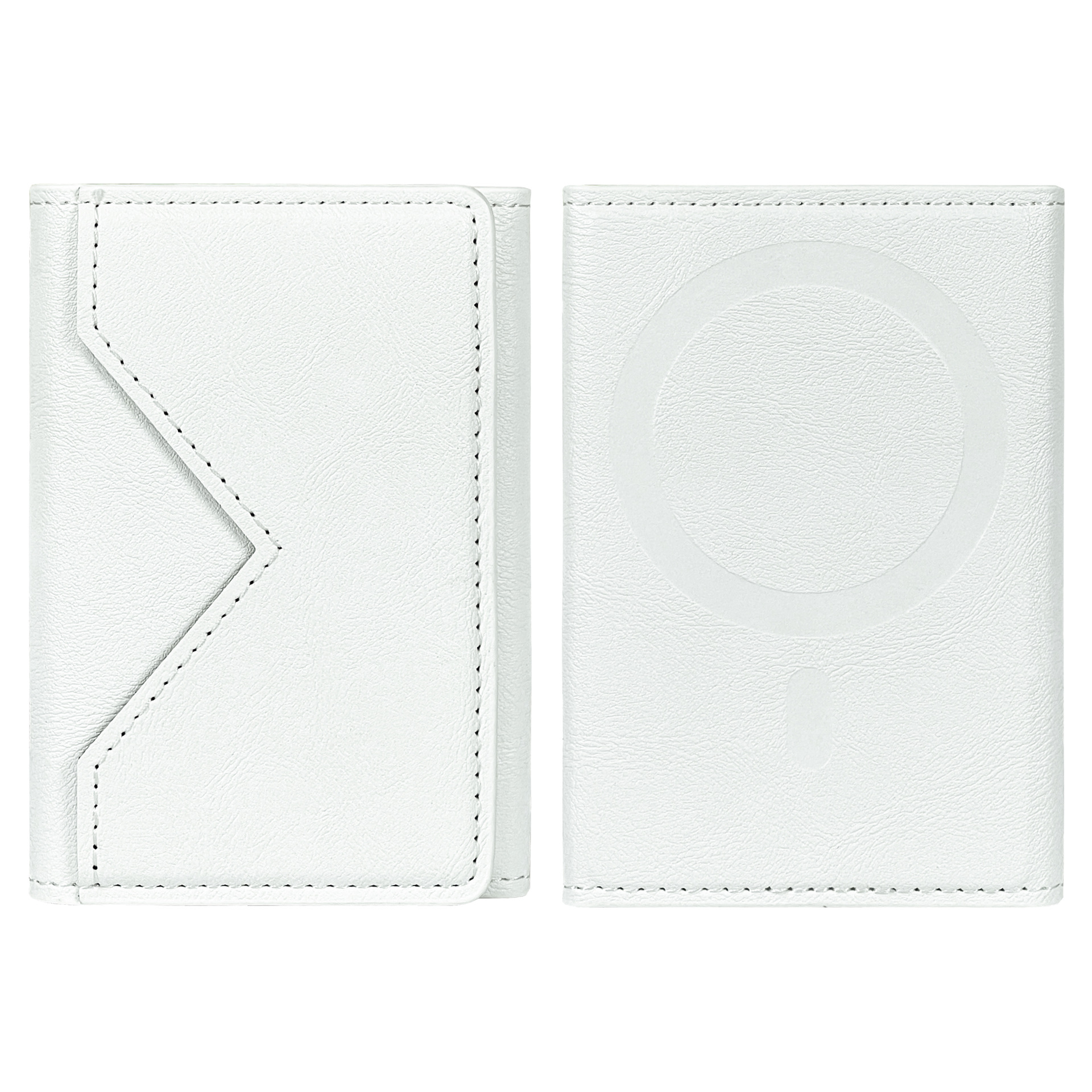 Adecuado para Apple iphone tarjetero con tres tapones magnéticos plegables súper magnéticos monedero con tarjetero