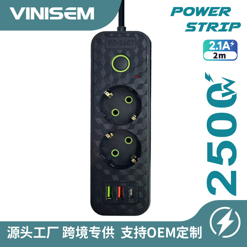 Enchufe de comercio exterior con enchufe de venta caliente tipo C y USB, placa de conexión europea europea rusa