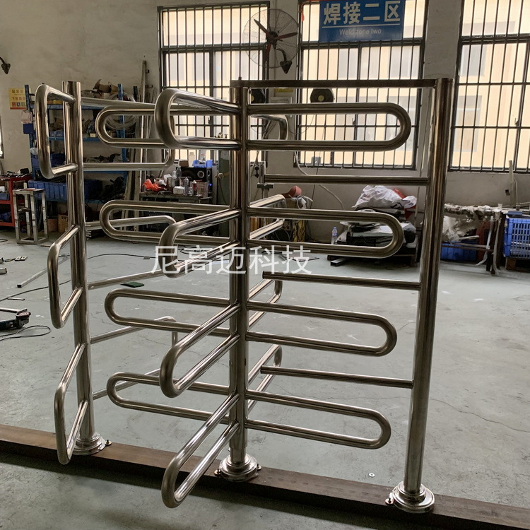 森林公园游乐区导向半高单向转闸医院景区限行旋转门车站梳状栏杆